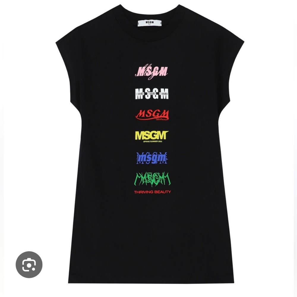 MSGM t shirt dress